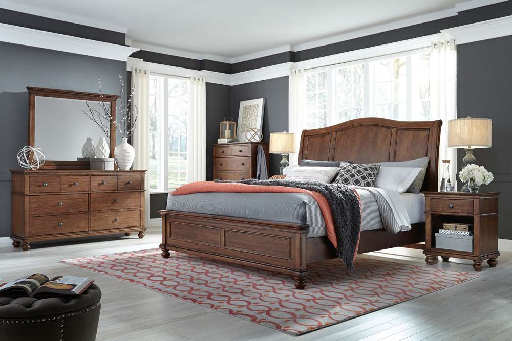 Emery Park  -  Oxford 5 Drawer Chest in Whiskey Brown Finish  - I07-456-WBR-1 veiw 3