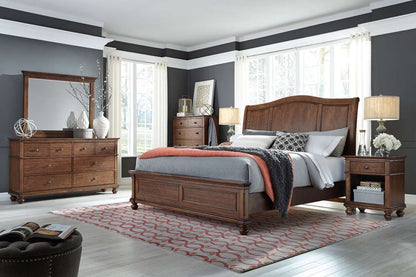 Emery Park  -  Oxford 5 Drawer Chest in Whiskey Brown Finish  - I07-456-WBR-1 veiw 3
