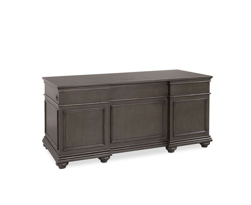 Emery Park - Oxford 66in Executive Desk in Peppercorn Finish - I07-303-PEP veiw 1
