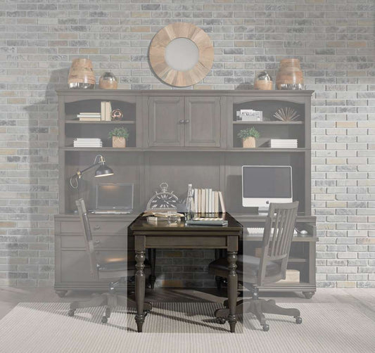 Emery Park - Oxford 72in Writing Desk in Peppercorn Finish - I07-344-PEP view 1
