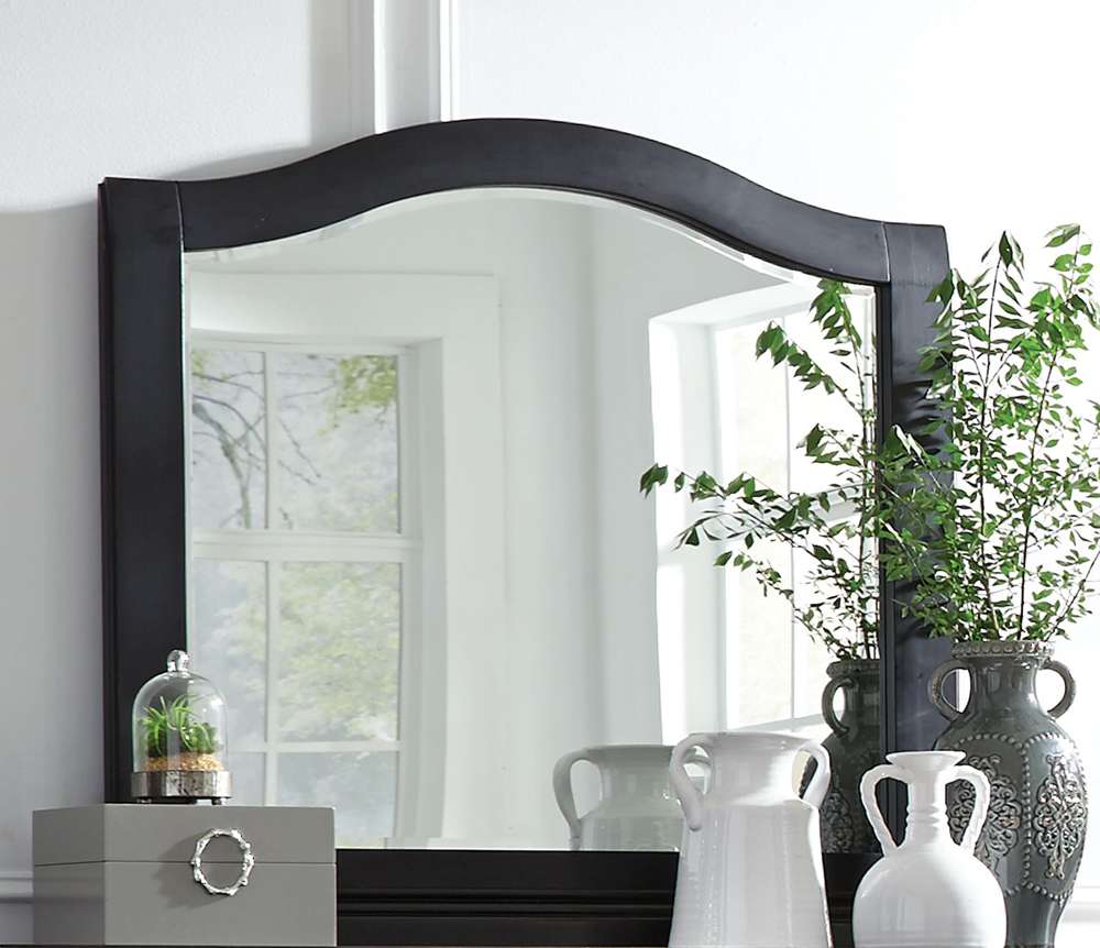 Emery Park - Oxford Arched Mirror in Rubbed Black Finish - I07-463-BLK veiw 2