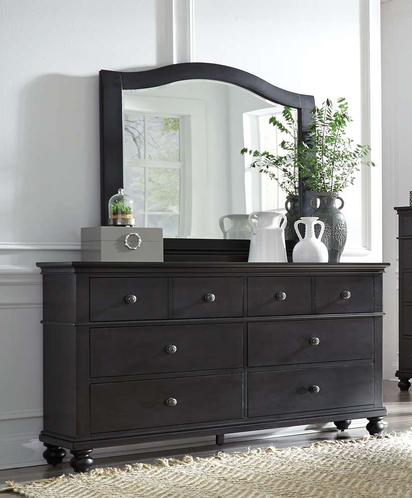 Emery Park - Oxford Arched Mirror in Rubbed Black Finish - I07-463-BLK veiw 3