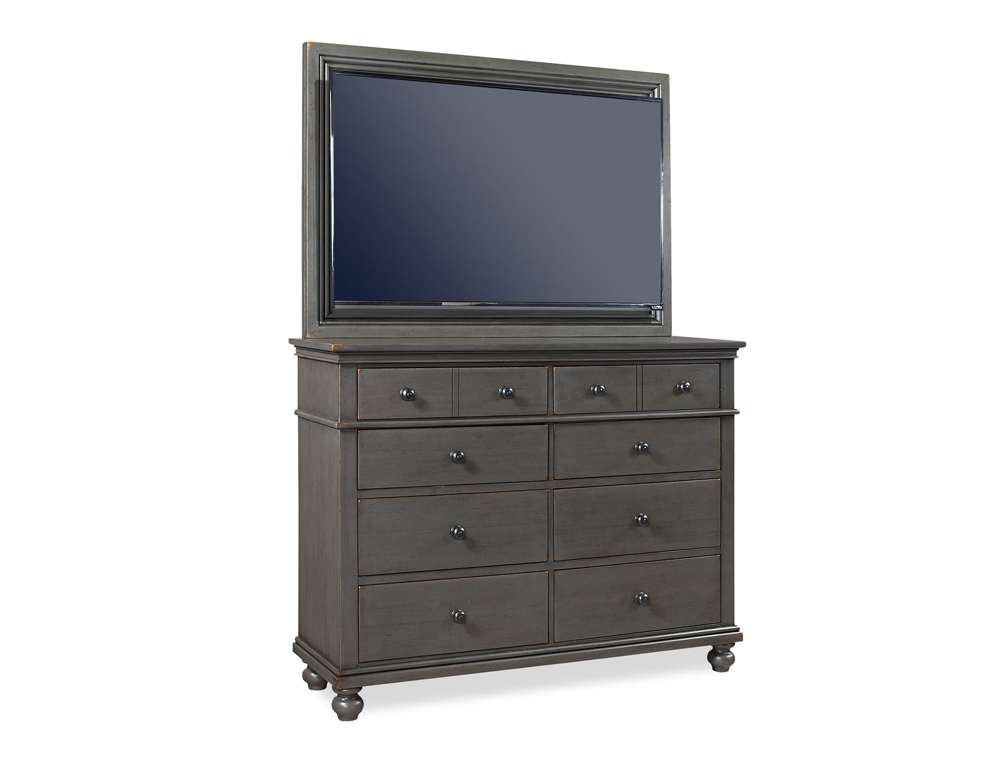 Emery Park  -  Oxford Chesser with TV Frame in Peppercorn Finish