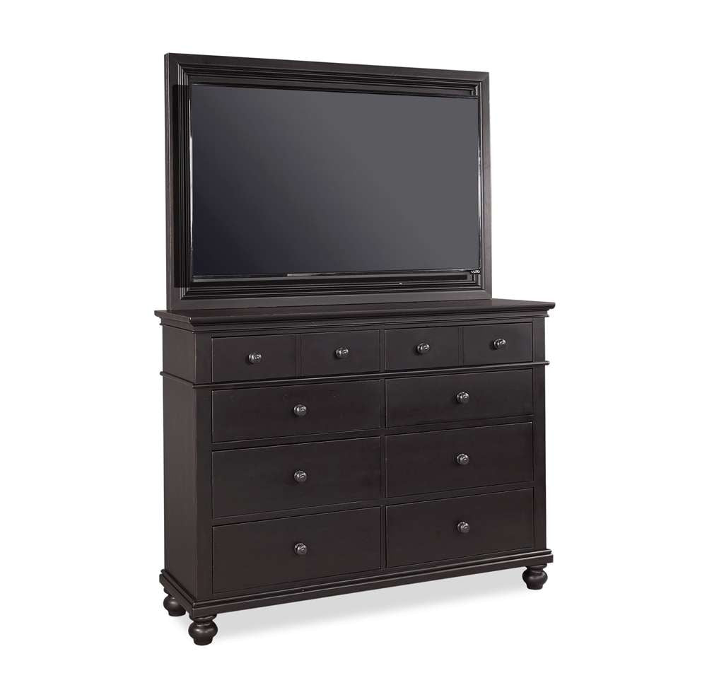 Emery Park  -  Oxford Chesser with TV Frame in Rubbed Black Finish