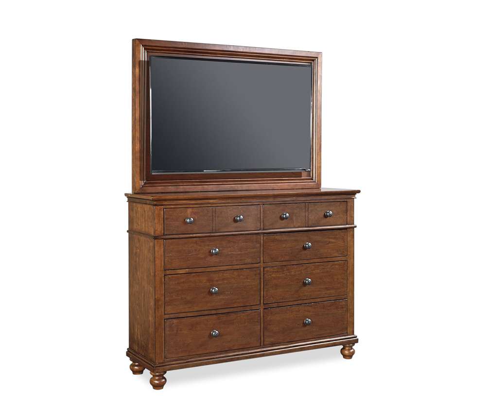 Emery Park  -  Oxford Chesser with TV Frame in Whiskey Brown Finish