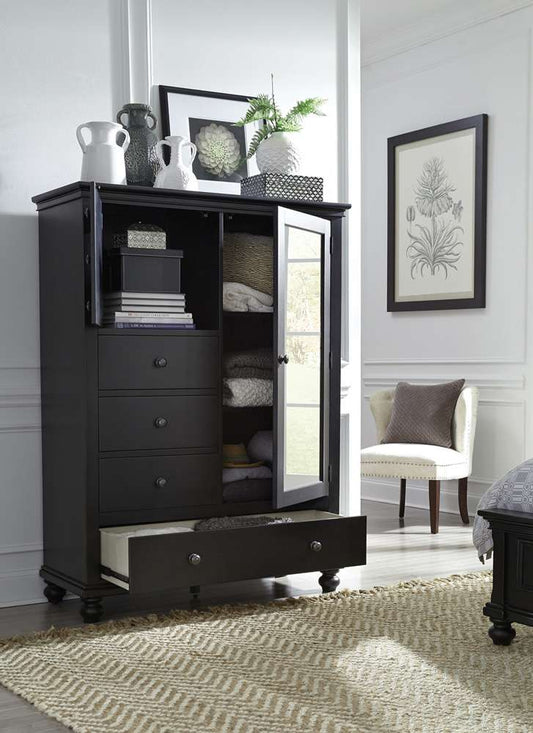 Emery Park - Oxford Chiffarobe in Black Finish - I07-459-BLK-1 veiw 1