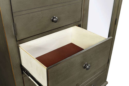 Emery Park - Oxford Chiffarobe in Peppercorn Finish - I07-459-PEP-1 view 2