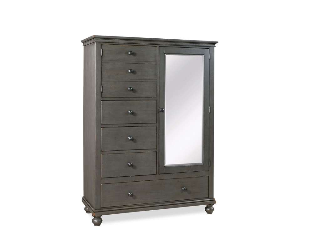 Emery Park  -  Oxford Chiffarobe in Peppercorn Finish  - I07-459-PEP-1