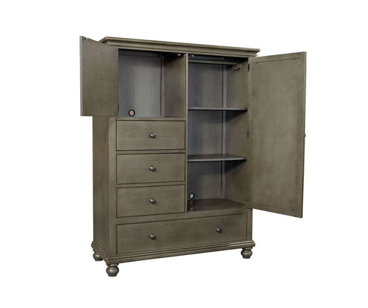 Emery Park  -  Oxford Chiffarobe in Peppercorn Finish  - I07-459-PEP-1 veiw 1