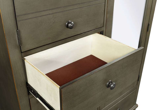 Emery Park  -  Oxford Chiffarobe in Peppercorn Finish  - I07-459-PEP-1 veiw 2