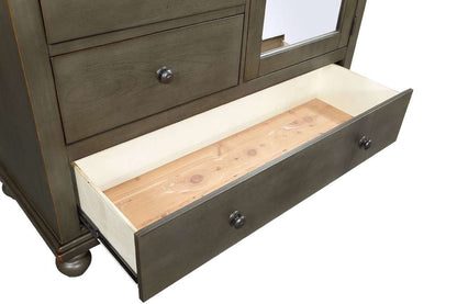 Emery Park  -  Oxford Chiffarobe in Peppercorn Finish  - I07-459-PEP-1 veiw 4