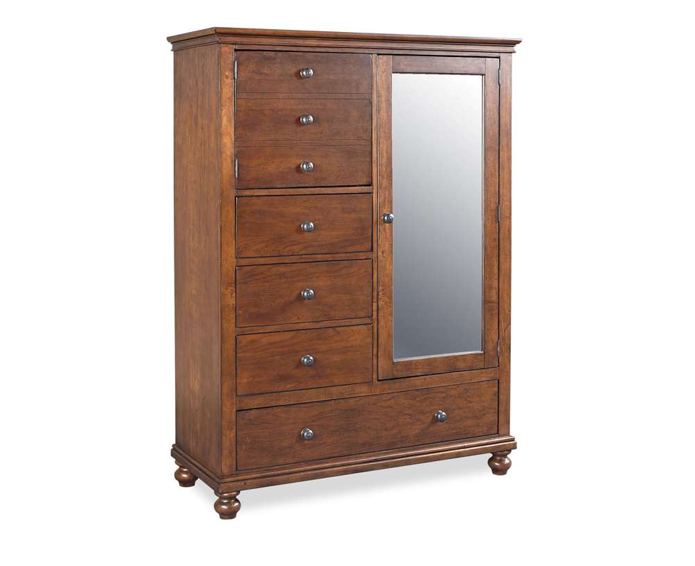 Emery Park  -  Oxford Chiffarobe in Whiskey Brown Finish  - I07-459-WBR-1 veiw 1
