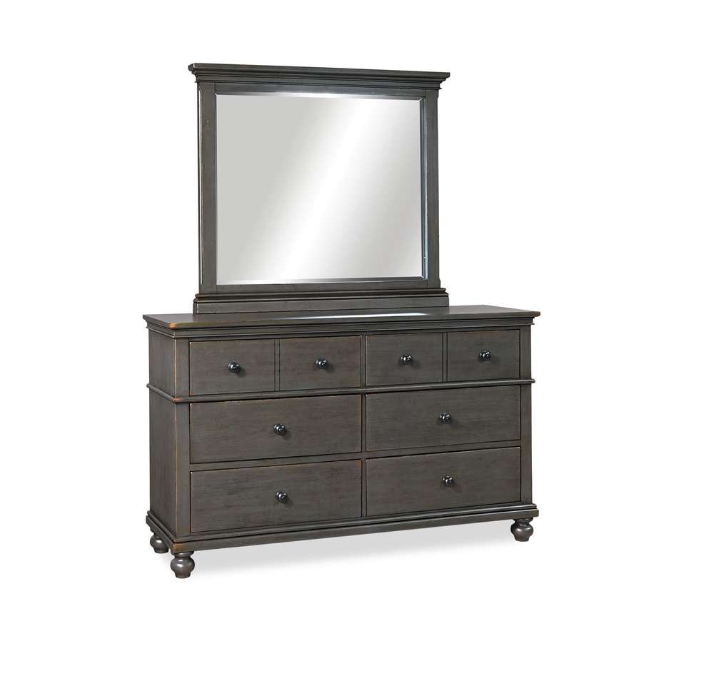 Emery Park - Oxford Landscape Mirror in Peppercorn Finish - I07-462-PEP veiw 2