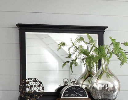 Emery Park - Oxford Landscape Mirror in Rubbed Black Finish - I07-462-BLK veiw 3