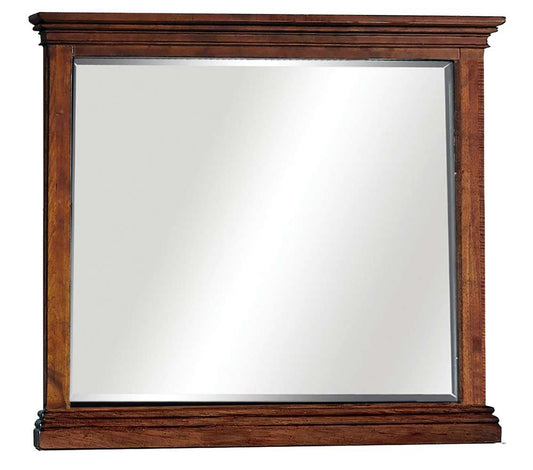 Emery Park - Oxford Landscape Mirror in Whiskey Brown Finish - I07-462-WBR veiw 1