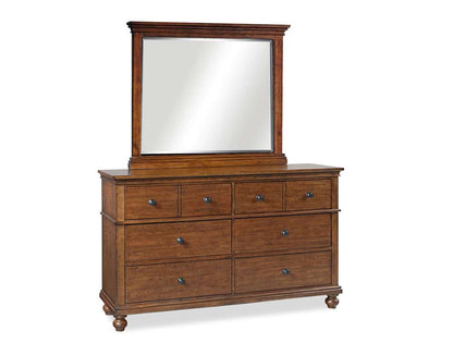 Emery Park - Oxford Landscape Mirror in Whiskey Brown Finish - I07-462-WBR veiw 2