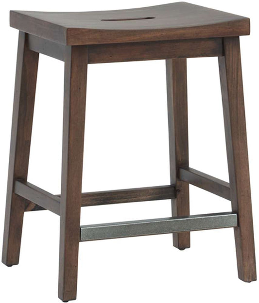 Emery Park - Pinebrook Stool in Pinebrook Brown Finish - I629-9200