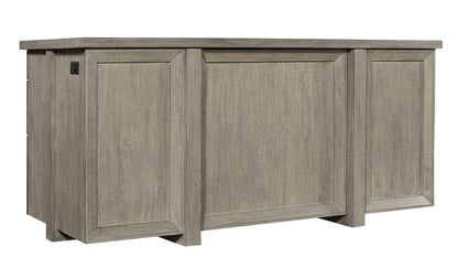 Emery Park - Platinum 66in Executive Desk in Gray Linen Finish - I251-303-2 veiw 1