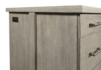 Emery Park - Platinum 66in Executive Desk in Gray Linen Finish - I251-303-2 veiw 2