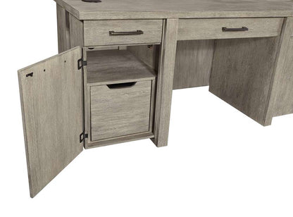 Emery Park - Platinum Credenza in Gray Linen Finish - I251-316-2 veiw 1