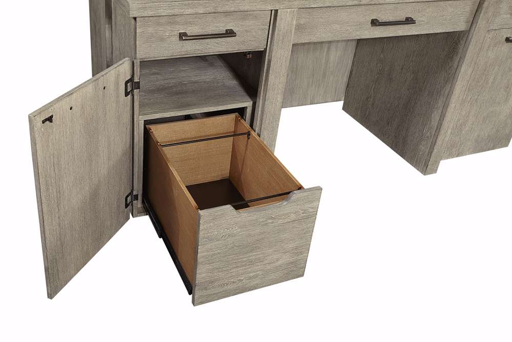 Emery Park - Platinum Credenza in Gray Linen Finish - I251-316-2 veiw 2