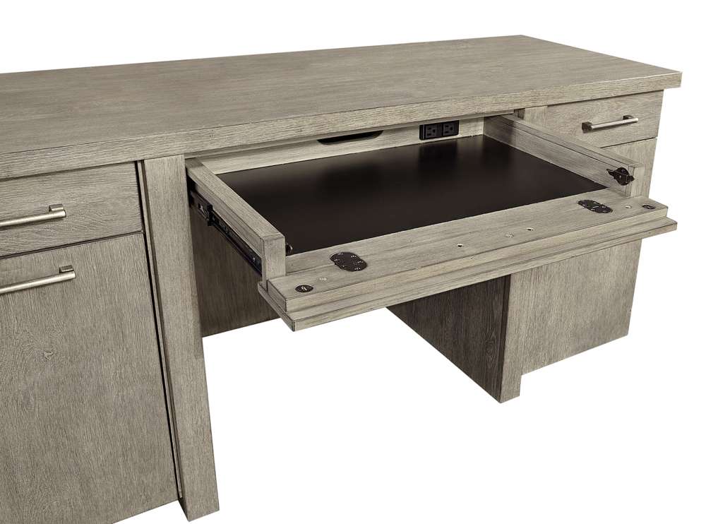Emery Park - Platinum Credenza in Gray Linen Finish - I251-316-2 veiw 5