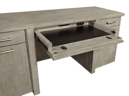 Emery Park - Platinum Credenza in Gray Linen Finish - I251-316-2 veiw 5