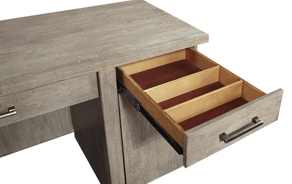 Emery Park - Platinum Credenza in Gray Linen Finish - I251-316-2 veiw 7