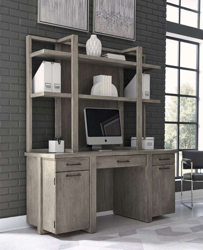 Emery Park - Platinum Credenza in Gray Linen Finish - I251-316-2 veiw 9