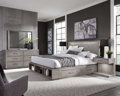 Emery Park - Platinum Landscape Mirror in Gray Linen Finish - I251-462-2 veiw 2