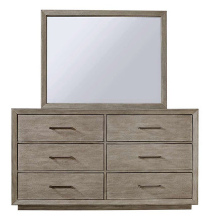 Emery Park - Platinum Landscape Mirror in Gray Linen Finish - I251-462-2 view 1