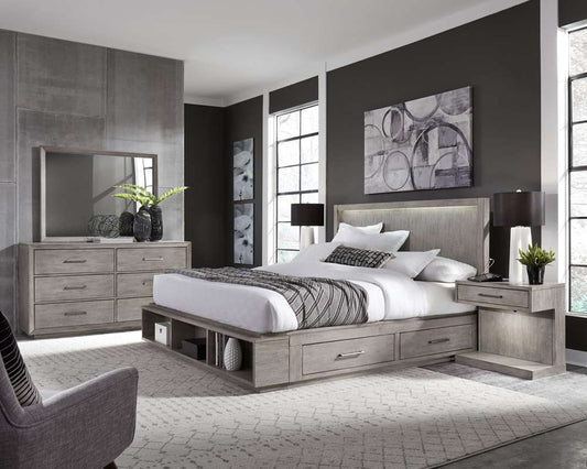 Emery Park - Platinum Landscape Mirror in Gray Linen Finish - I251-462-2 view 2