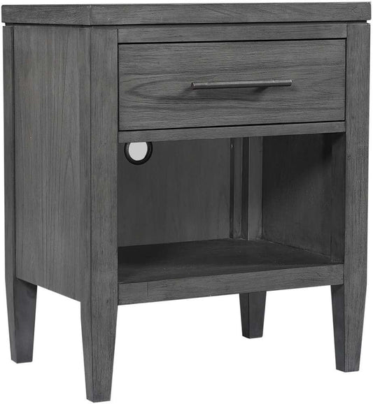 Emery Park - Preston 1 Drawer Nightstand in Urbane Grey Finish - I597-451-1