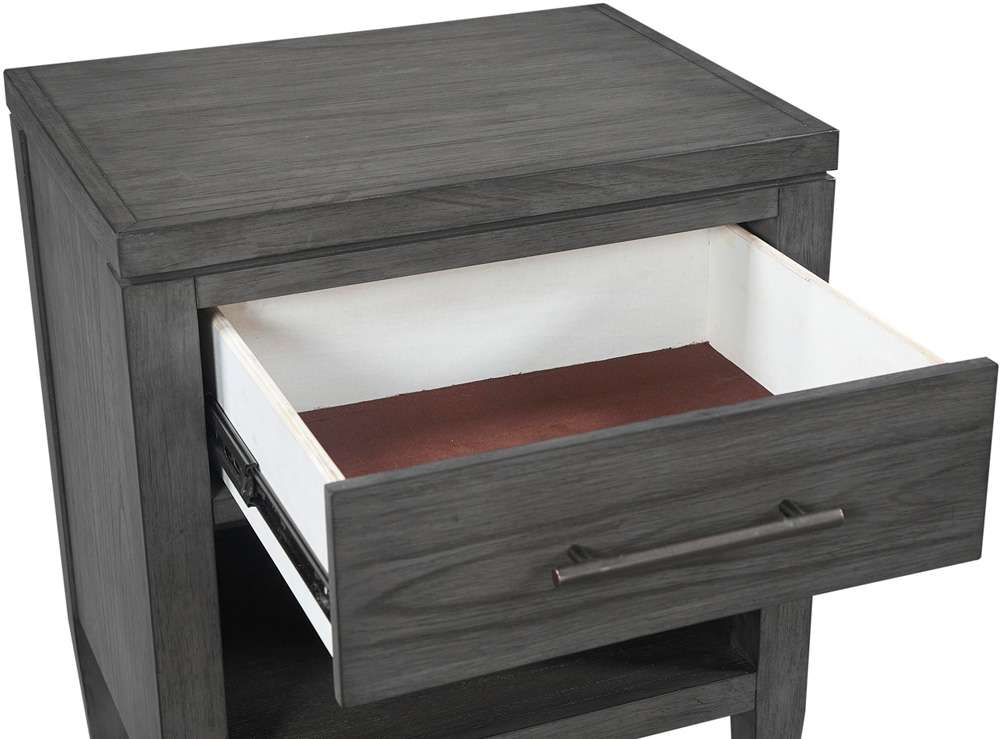 Emery Park - Preston 1 Drawer Nightstand in Urbane Grey Finish - I597-451-1 veiw 1
