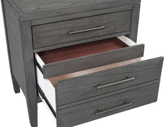 Emery Park - Preston 2 Drawer Nightstand in Urbane Grey Finish - I597-450-1 veiw 1
