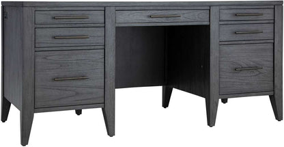 Emery Park - Preston 66in Executive Desk in Urbane Grey Finish - I597-303