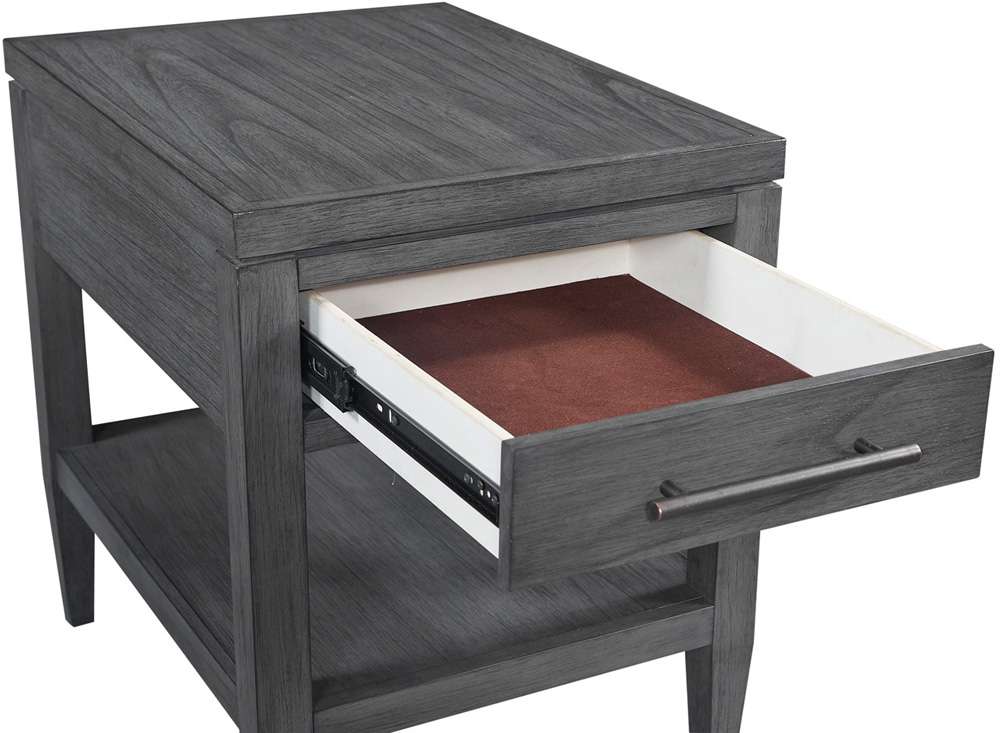 Emery Park - Preston Chairside Table in Urbane Grey Finish - I597-9130 veiw 1