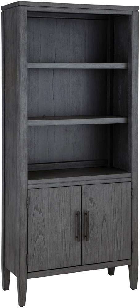Emery Park - Preston Door Bookcase in Urbane Grey Finish - I597-332