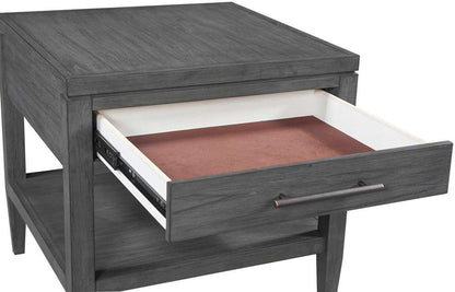 Emery Park - Preston End Table in Urbane Grey Finish - I597-9140 view 1