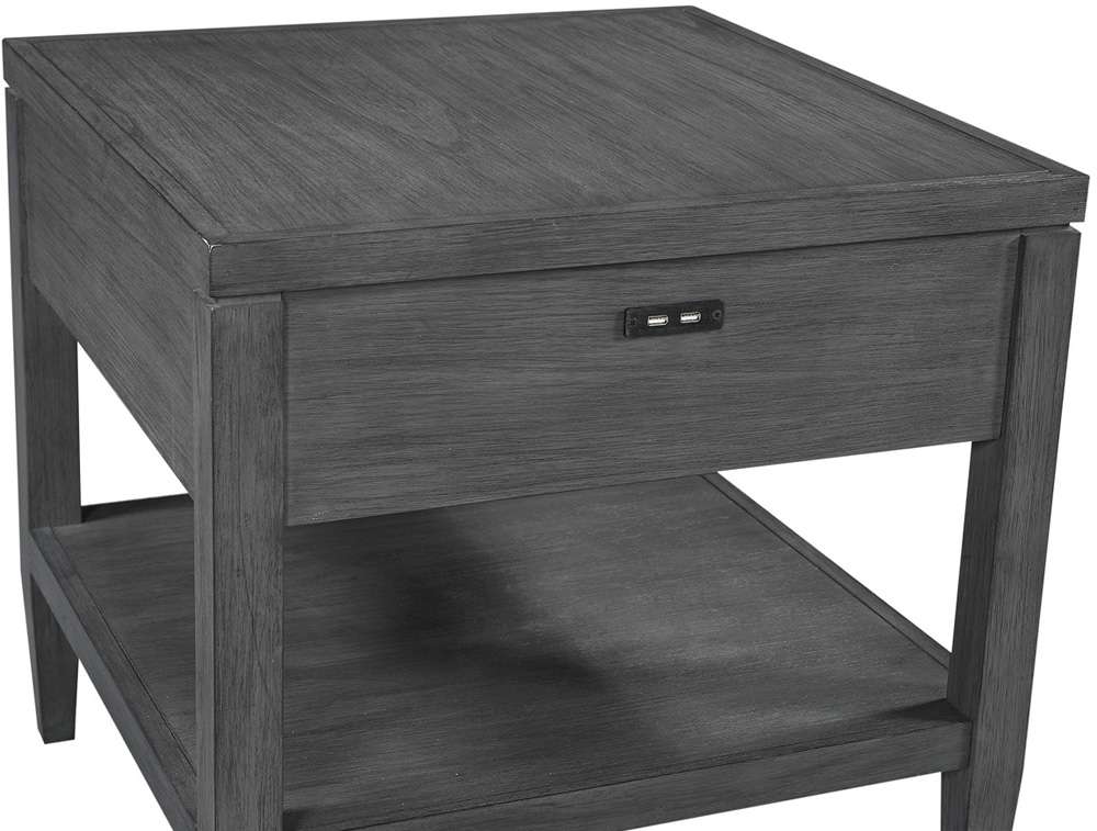 Emery Park - Preston End Table in Urbane Grey Finish - I597-9140 view 2