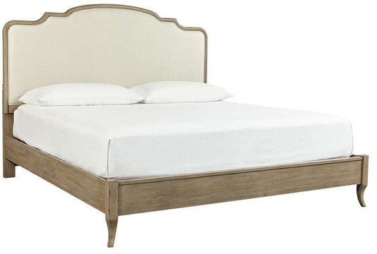 Emery Park - Provence Cal King Non Storage Upholstered Bed in Patine Finish