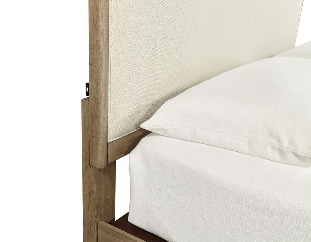 Emery Park  -  Provence Queen Upholstered Bed in Patine Finish veiw 1