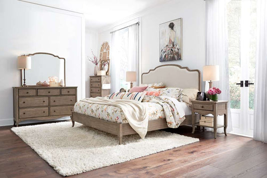 Emery Park  -  Provence Queen Upholstered Bed in Patine Finish veiw 2