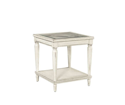 Emery Park - Radius End Table in Alabaster Finish - I233-9140