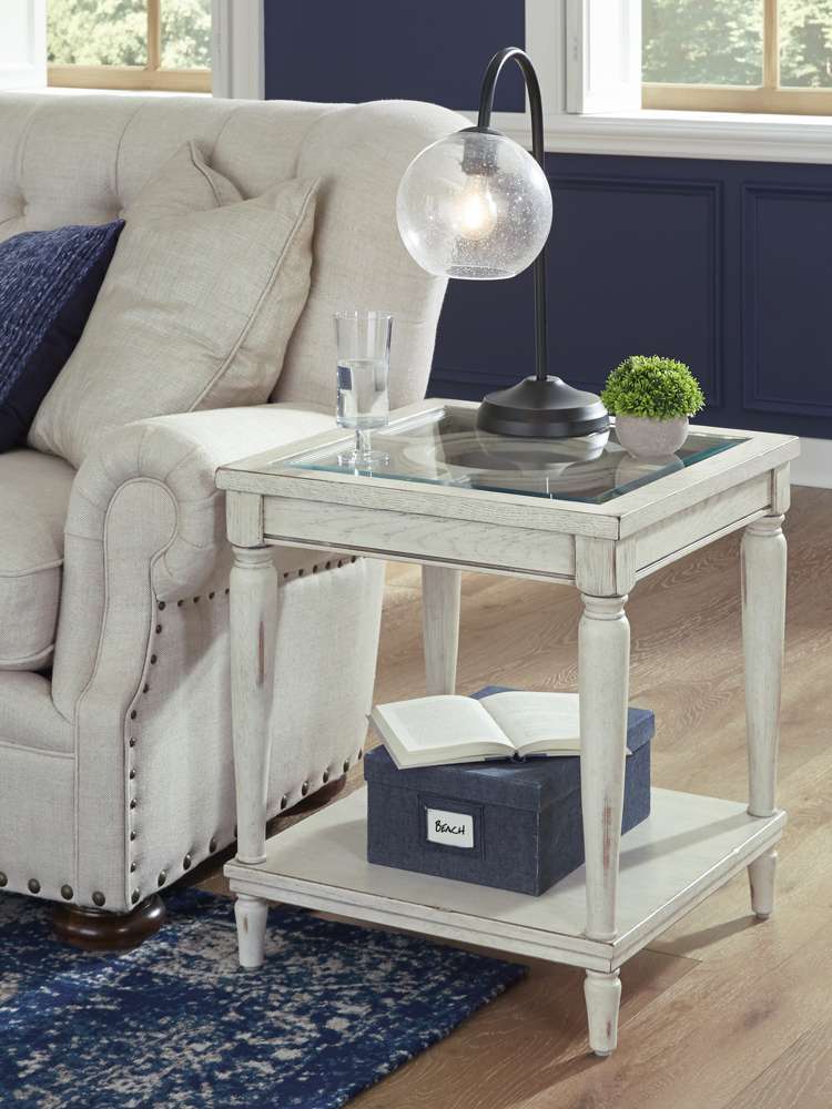 Emery Park - Radius End Table in Alabaster Finish - I233-9140 veiw 2