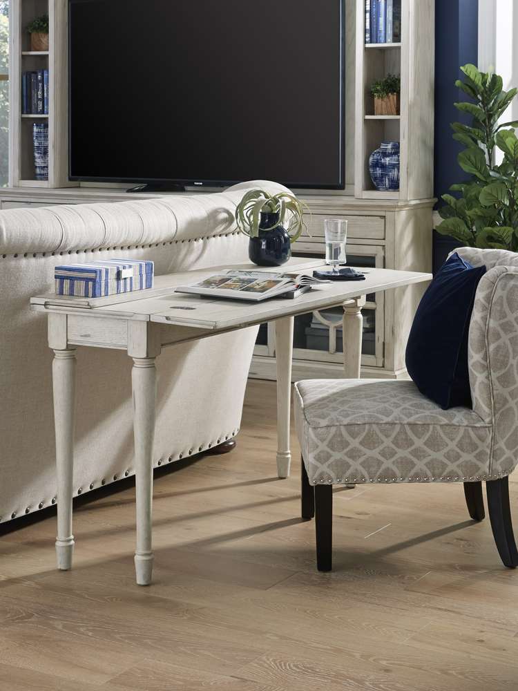 Emery Park - Radius Sofa Table in Alabaster Finish - I233-9151 veiw 2