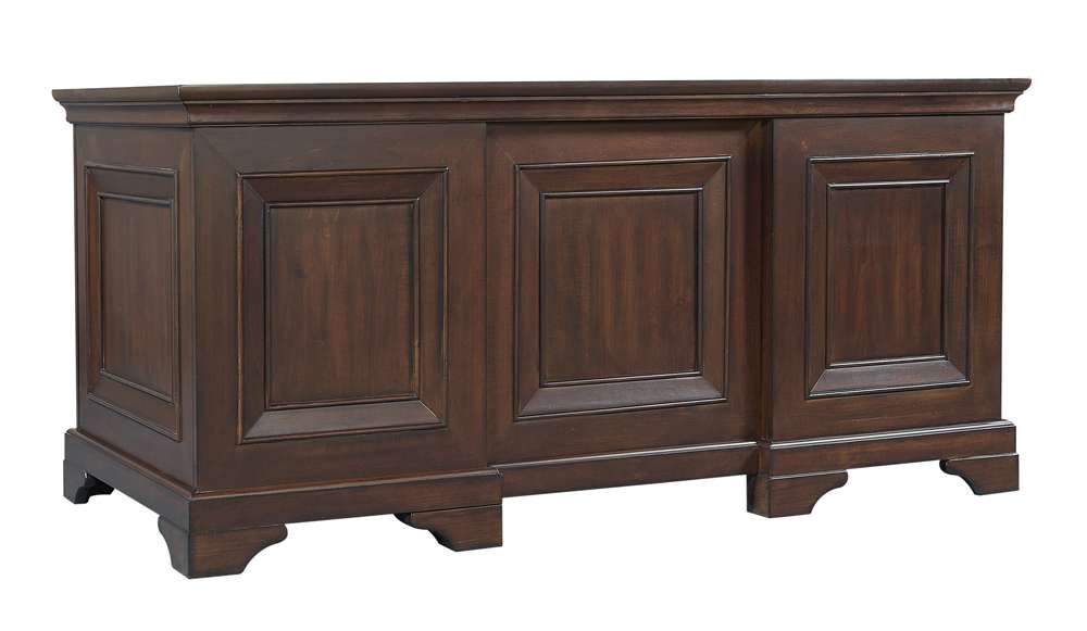 Emery Park - Richmond 66in Executive Desk in Brown Burgundy Finish - I40-303 veiw 1