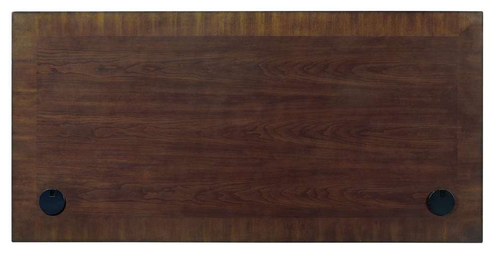 Emery Park - Richmond 66in Executive Desk in Brown Burgundy Finish - I40-303 veiw 5