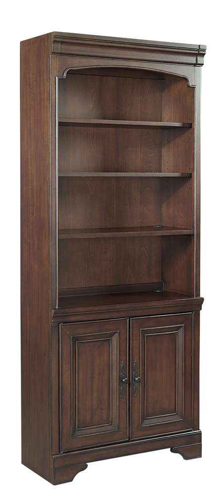 Emery Park - Richmond Door Bookcase in Brown Burgundy Finish - I40-332 veiw 1