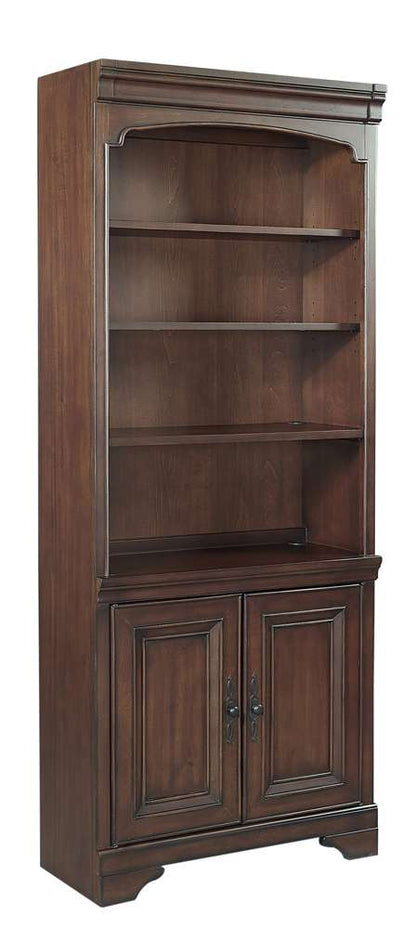 Emery Park - Richmond Door Bookcase in Brown Burgundy Finish - I40-332 veiw 1